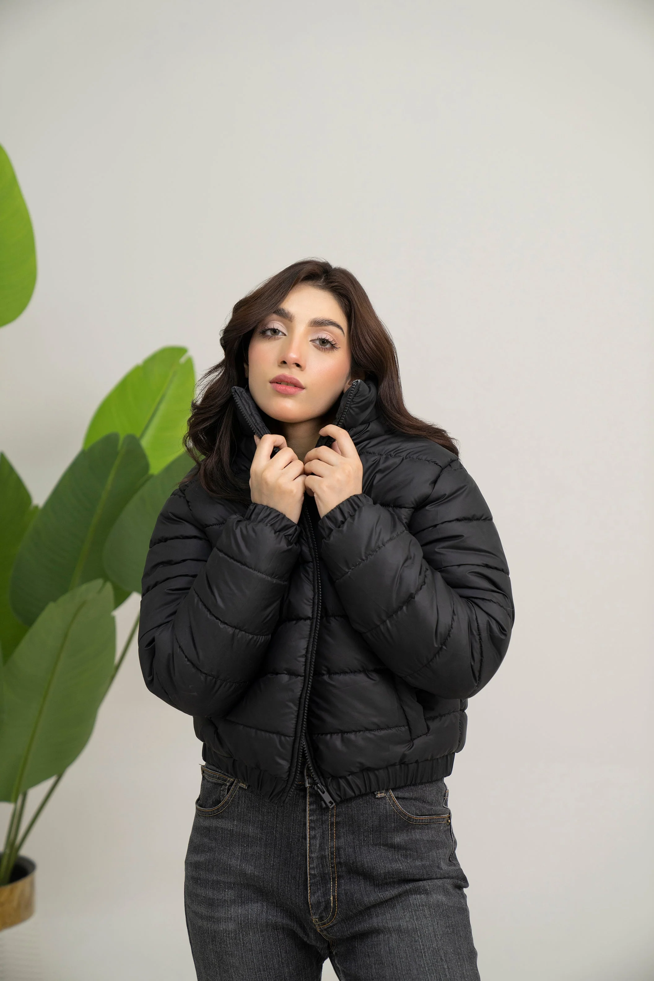 Cropped Puffer jacket - Image 4