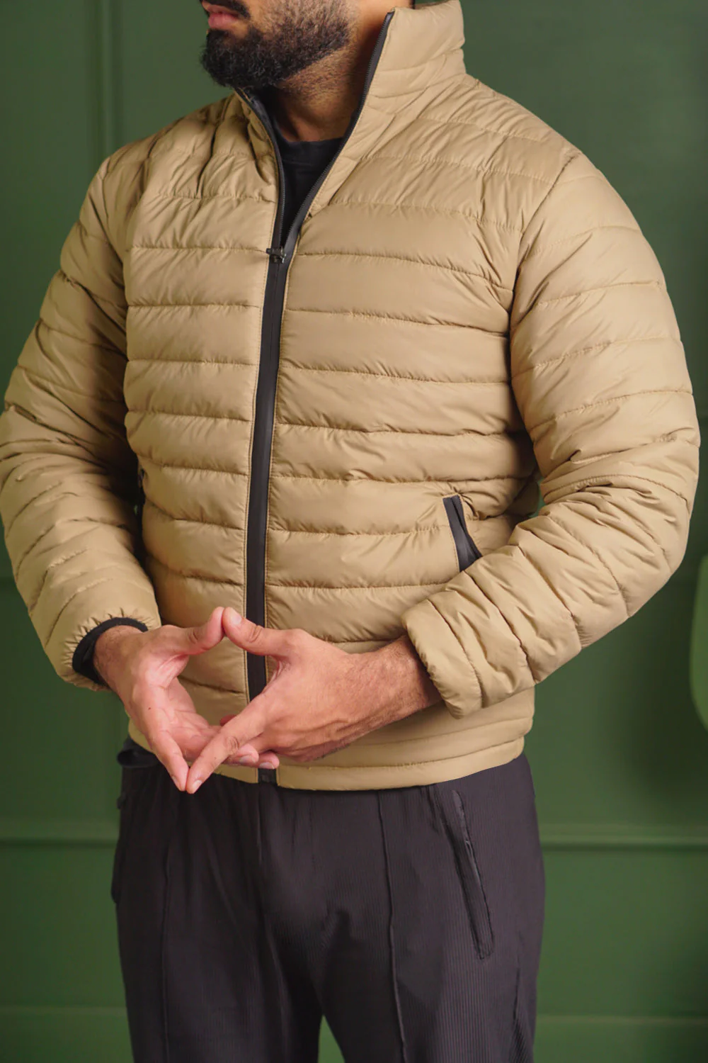 Stand Collar Puffer Jacket - Image 3