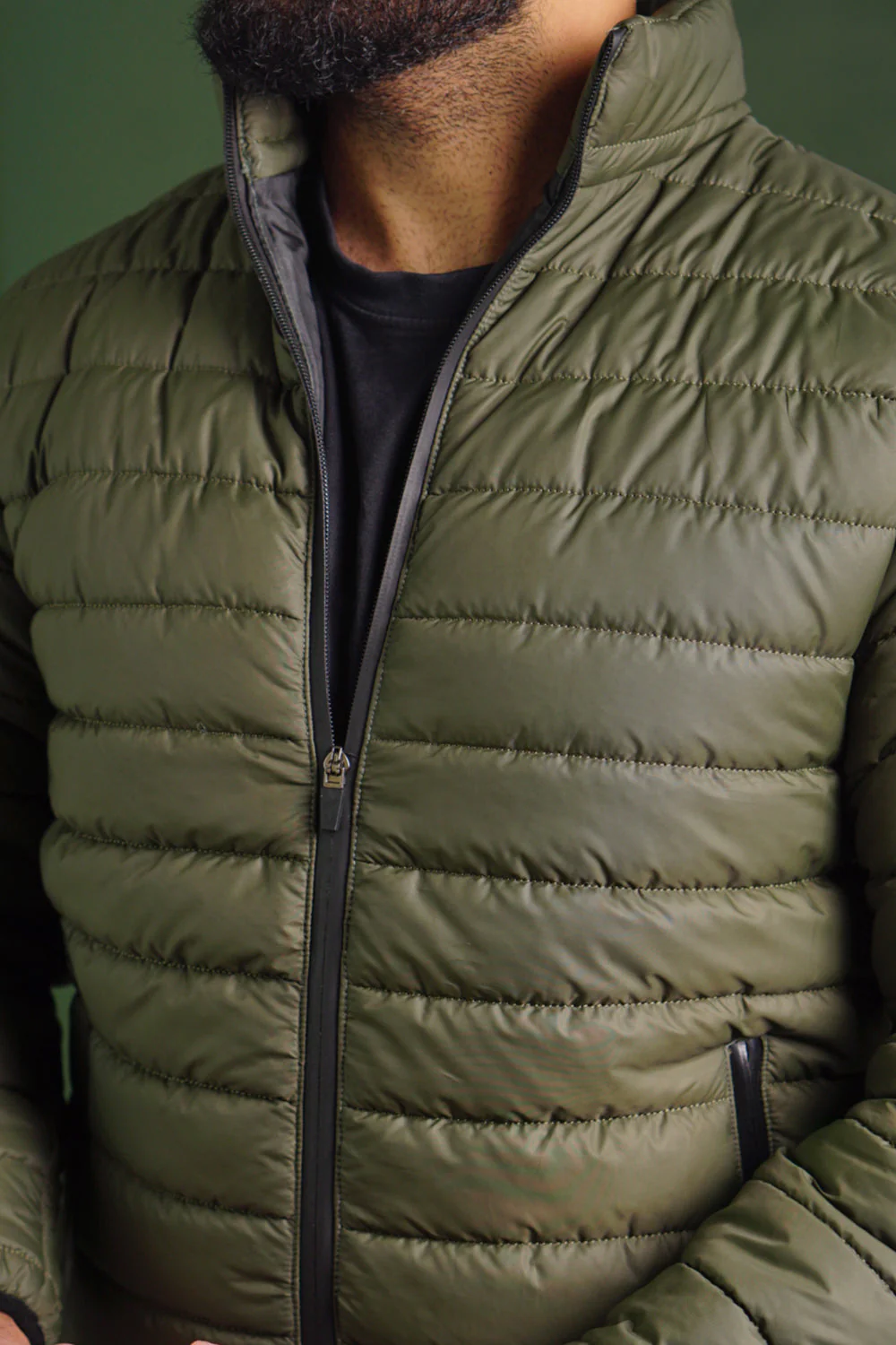 Stand Collar Puffer Jacket - Image 4