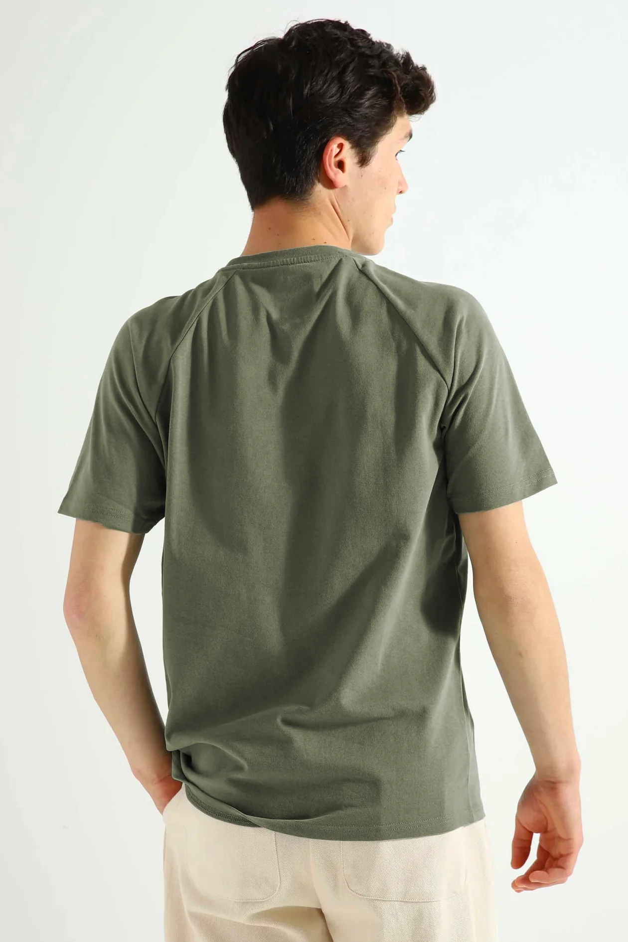 ZERO° Raglan arms Tee shirt OLIVE - Image 3