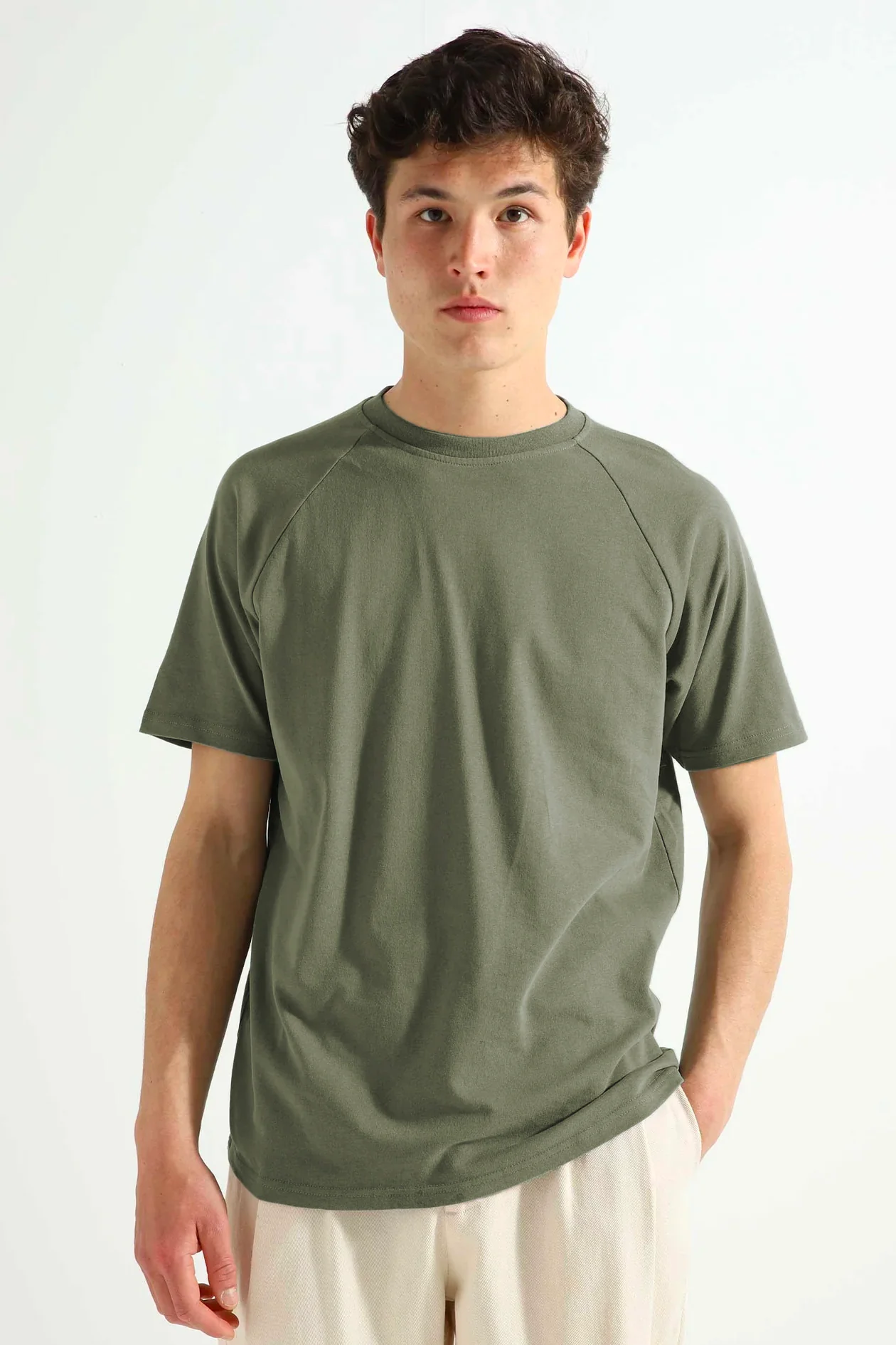 ZERO° Raglan arms Tee shirt OLIVE - Image 4